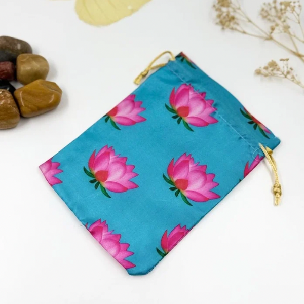 Aqua Lotus Charm Potli