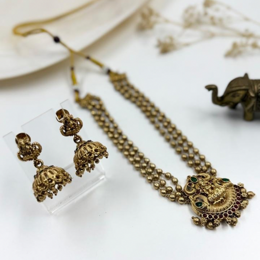 Vintage Lakshmi Temple Jewellery Set - 3