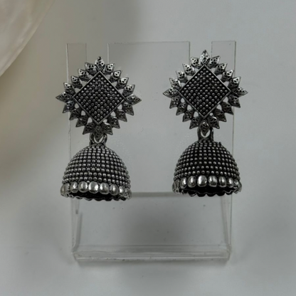 Bohemian Bliss: Oxidized Silver Earring Gift Box