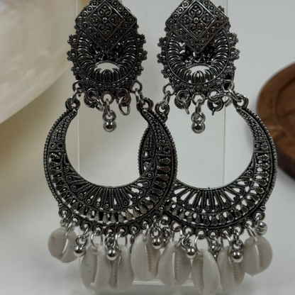 Ekdum Solid Navratri Oxidised Earrings Combo