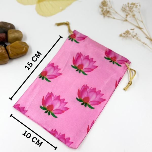 Pink Bloom Lotus Potli