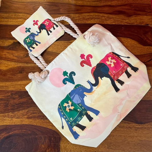 Royal Parade Tote Bag Set – Sunset Blush Edition