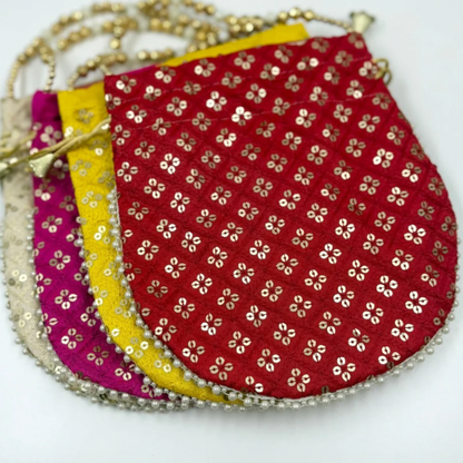 Festive Glam: Choker Necklace & Potli Pouch Combo