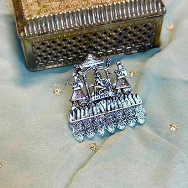 Oxidized Palki Doli Ring