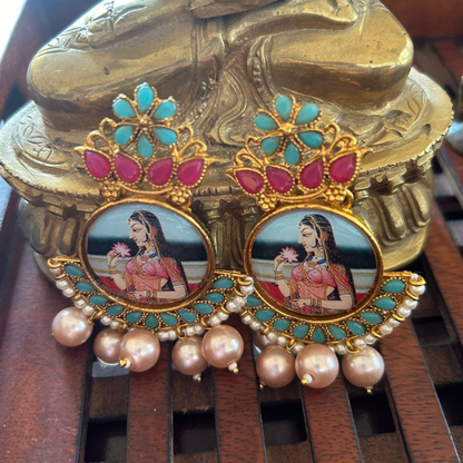 Exquisite Lotus Queen - Regal Earrings