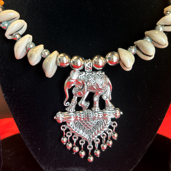 Ocean's Whisper Elephant Necklace Set