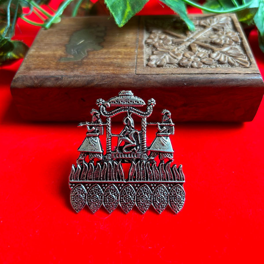 Oxidized Palki Doli Ring