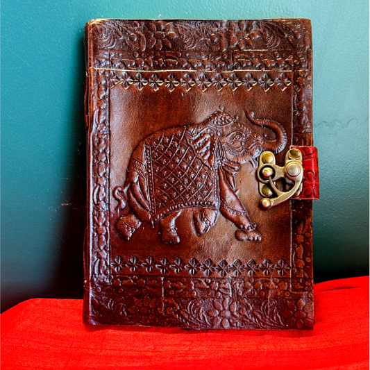 Timeless Reflections: Handcrafted Elephant Diary