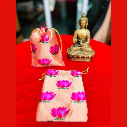 Peach Lotus Potli
