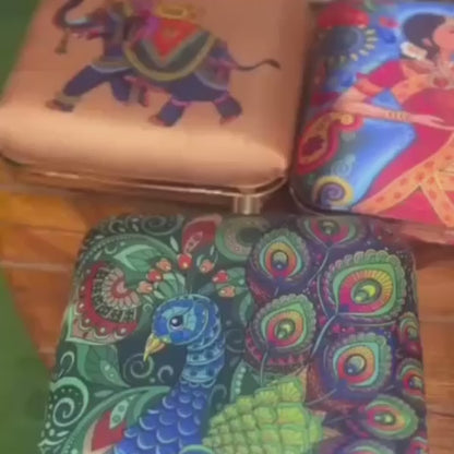 The Dancing Lady Printed Clutch